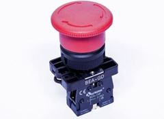 BOTAO 22MM PLASTICO EMERGENCIA GIRA/TRAV