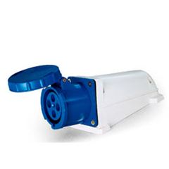 TOMADA INDUS. 3P+T 63A AZU 9H IP65