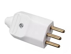 PLUGUE 2P + T 10A MACHO BR