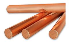 VARAO BARRA COBRE REDONDO 3/8 3M