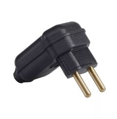 PLUGUE 2P 10A 90º MACHO PT
