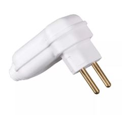 PLUGUE 2P 10A 90º MACHO BR