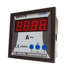 AMPERIMETRO DIGITAL 72X72 100-240VAC