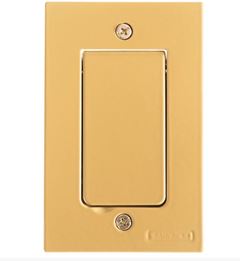 TAMPA P/ PISO 4X2 DOURADA 1MODULO