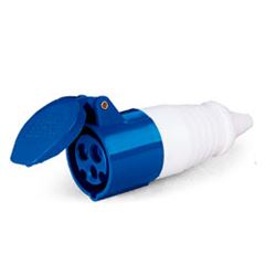 ACOPLAMENTO 2P+T 16A AZ 6H IP44