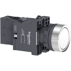 BOTAO 22MM PLASTICO ILUMI. LED 220VAC BR