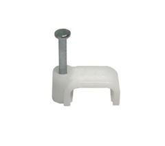 FIXADOR P/ CABO 4MM BRANCO 50 UN