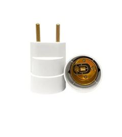 BOCAL PLASTICO E27 C/ PLUGUE BRANCO