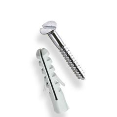 PARAFUSO FENDA S10 COM BUCHA PCT 5 UN