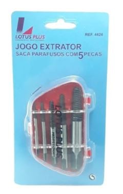 JOGO SACA PARAFUSOS C/ 5 UN