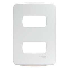 MILUZ PLACA 4X2 2 POSTOS BRANCO