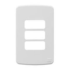 MILUZ PLACA 4X2 3 POSTOS BRANC