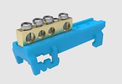 BARRAMENTO NEUTRO AZUL DIN C/12 BORNES