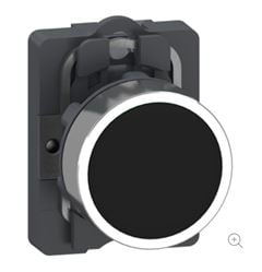 BOTAO 22MM PLASTICO 1NA PRETO