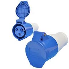 ACOPLAMENTO 2P+T 16A AZ 6H IP44