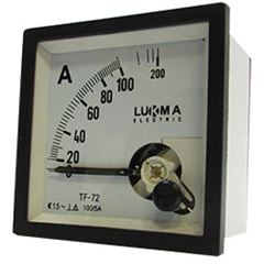 AMPERIMETRO ANALOGICO 72X72 100/5A