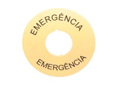 PLAQUETA DE EMERGÊNCIA 22MM