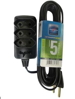 EXTENSAO 5M 3 X 2P 10A