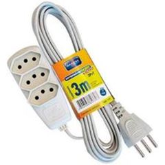 EXTENSAO 3M 3 X 2P+T 10A 