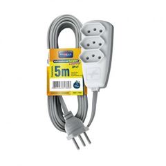 EXTENSAO 5M 3 X 2P+T 10A
