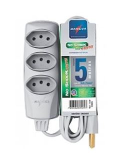 EXTENSAO 5M 3 X 2P+T 10A 