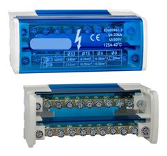 BLOCO DE DISTRI. 2 BARRA 125A 15FUROS