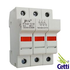 BASE PARA FUSIVEL CARTUCHO 10X38 3P