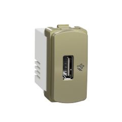 MILUZ MOD TOM USB 220V 1A DOURADO