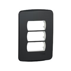 MILUZ CONJ PLACA 4X2 3 POSTOS + SUP GRA