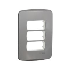 MILUZ CONJ PLACA 4X2 3 POSTOS + SUP ALU
