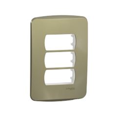 MILUZ CONJ PLACA 4X2 3 POSTOS + SUP DOU