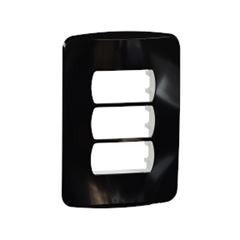 MILUZ CONJ PLACA 4X2 3 POSTOS + SUP PT