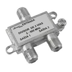 DIVISOR DE ANTENA TV 1 ENTRADA X 2 SAÍDA