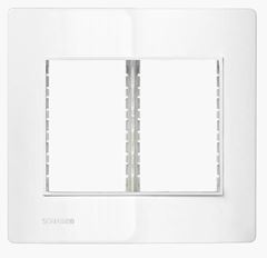 PLACA 4X4 6 POSTOS + SUPORTE BRANCO